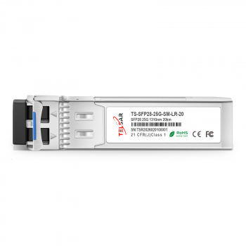 ������ ���������� SFP28 (25G), �� 20��, DDM, LC/LC - TS-SFP28-25G-SM-LR-20 TELSAR