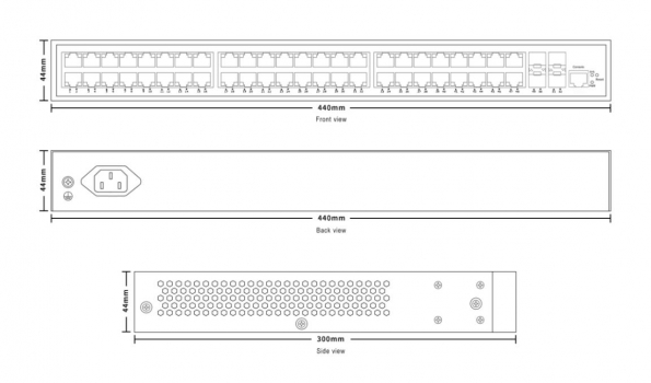 ���������� Ethernet ����������� L2+ TS2210M-48T4S TELSAR