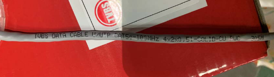 ������ ����� ���� TVBS U/UTP ���.5�, 4�2�0.51, ����������� CU, �������� PVC ����� (305�)
