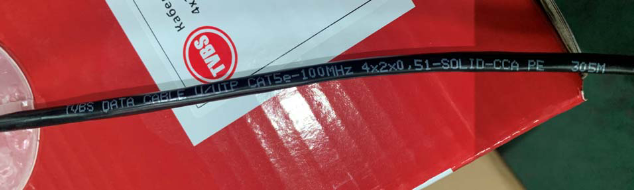 ������ ����� ���� TVBS U/UTP ���.5�, 4�2�0.51, ����������� CCA, �������� PE ������ (305�)