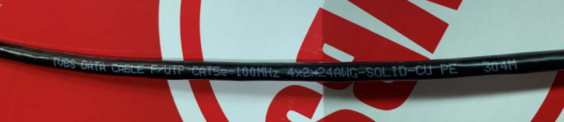 ������ ����� ���� TVBS F/UTP ���.5�, 4�2�24AWG, ����������� CU, �������� PE ������ (305�)