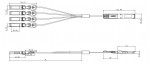 ������ AOC Breakout QSFP � 4*SFP+ 3� - TS-Q40-4S10-BAOC-3M TELSAR