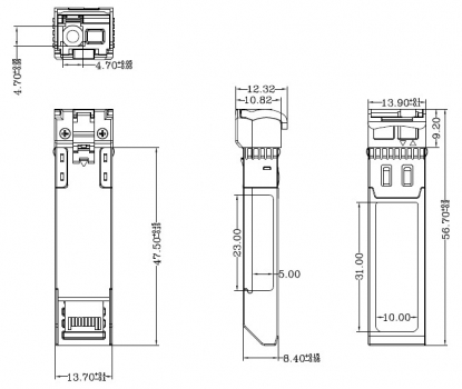������ ���������� SFP+ (10G) WDM ������������, �� 40��, DDM, LC - TS-SFP+-10G-I-WDM-B-40 TELSAR
