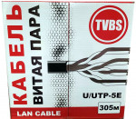 ������ ����� ���� TVBS U/UTP ���.5�, 4�2�0.51, ����������� CCA, �������� PVC ����� (305�)
